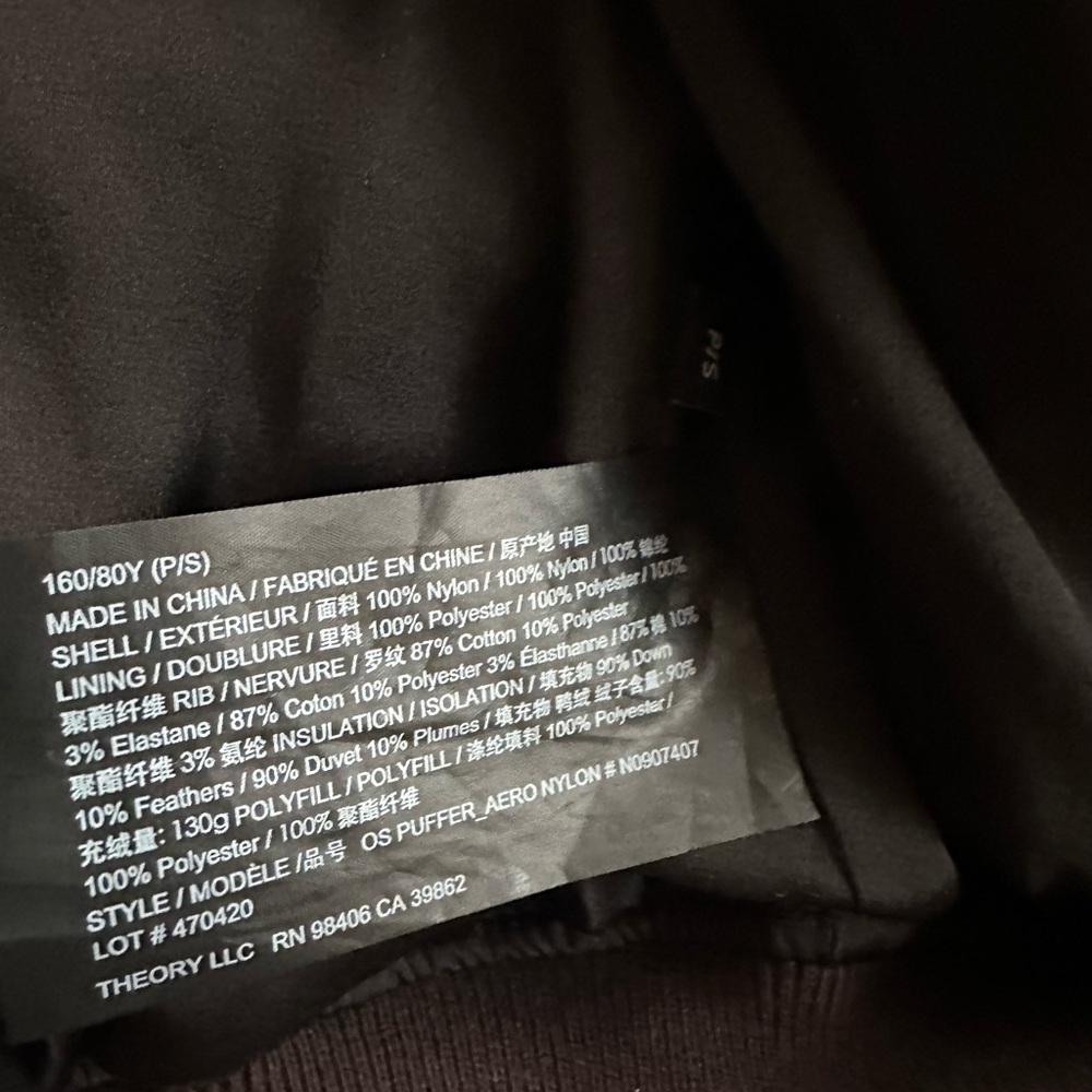 Theory Mink Puffer Jacket XS-S - Picture 6 of 8